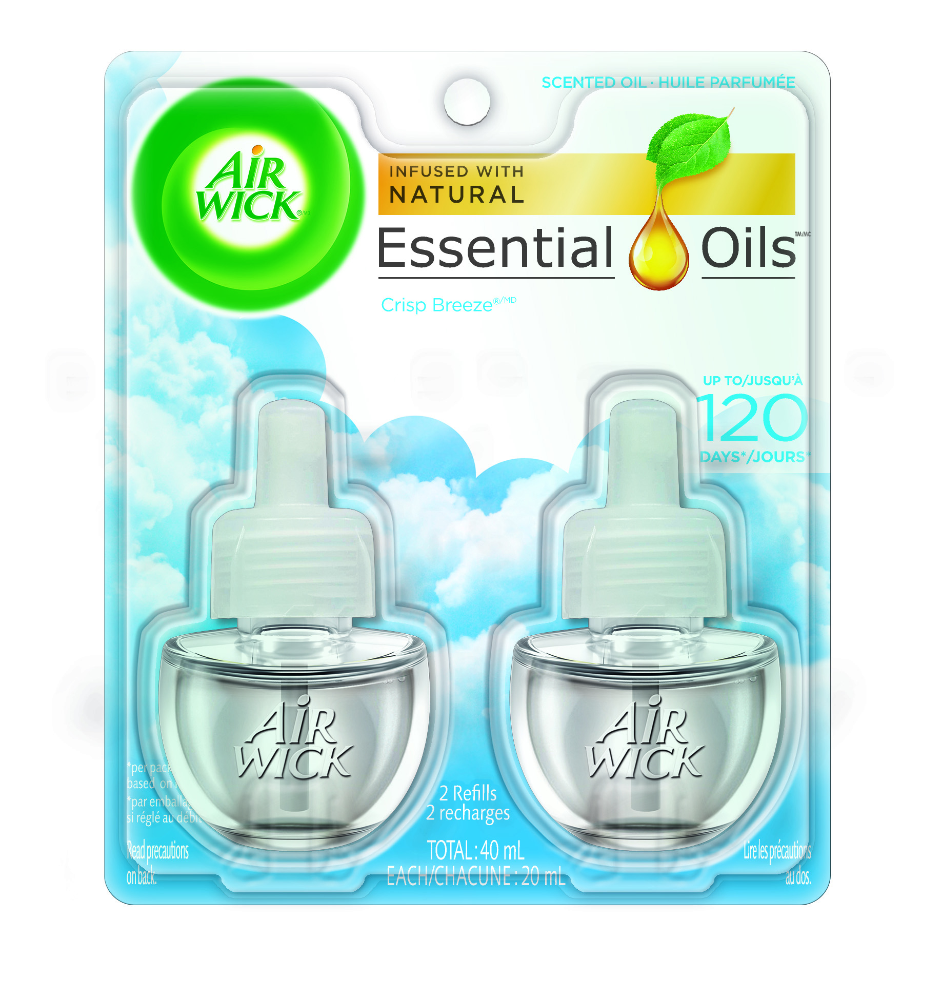 AIR WICK Scented Oil  Crisp Breeze Canada Discontinued